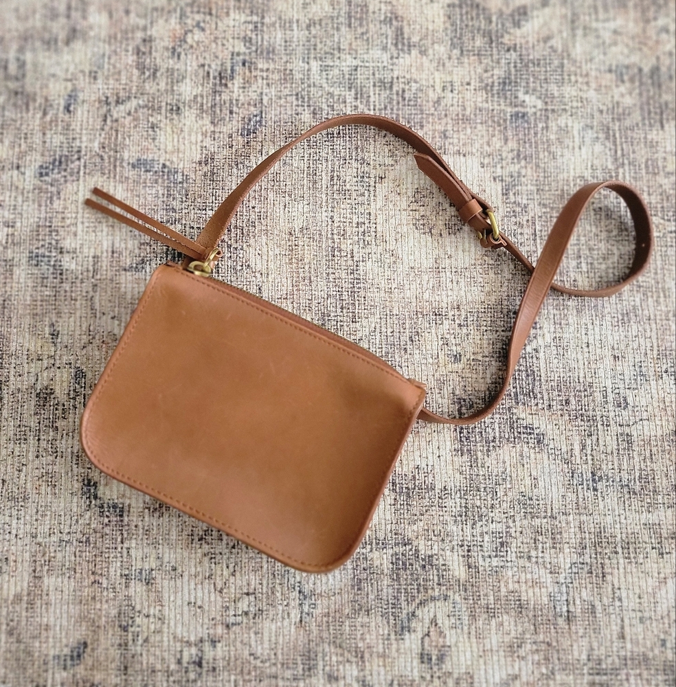 Madewell Tan Leather Crossbody Bag